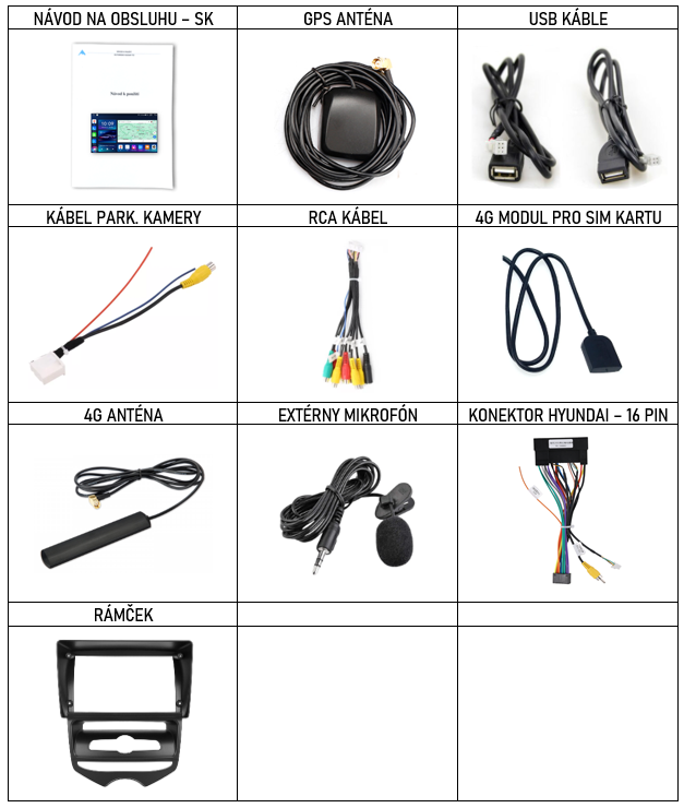 SK príslušenstvo pre autorádio Everest EVE pre Hyundai ix20 s carplay a androidauto - evtech.sk